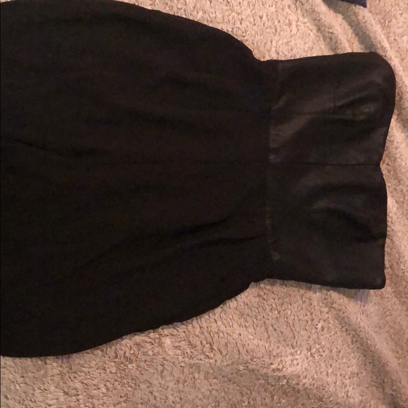 Feaux leather top romper - Picture 2 of 4